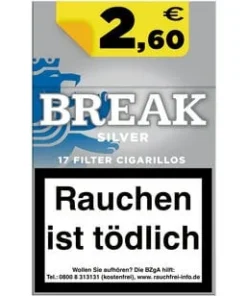 Break Silver Naturdeckblatt Filterzigarillos (10×17)