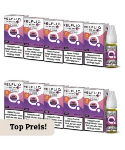 10er Pack E-Liquid Nikotinsalz ELFBAR Elfliq MIX BERRIES 20mg