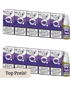 10er Pack E-Liquid Nikotinsalz ELFBAR Elfliq Blueberry 20mg