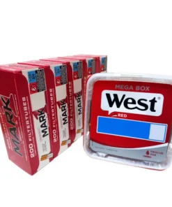 West Red Eimer 115g + 1000 Mark 1 Hülsen – Vorteilspack
