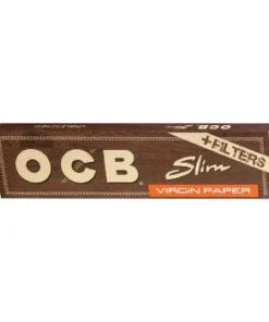 OCB Unbleached Long Slim Virgin +Tips 1×32