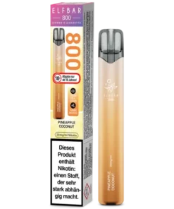 Elf Bar 800 Pineapple Coconut Aroma Einweg E-Shisha 20mg Nikotin