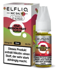 ELFLIQ – Kiwi Passion Fruit Guava – Nikotinsalz Liquid 20 mg/ml