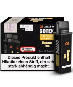 Aspire GoTek Pod Banana Ice 20mg/ml