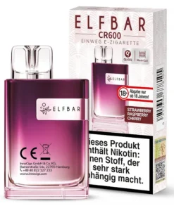 Elf Bar CR600 – Strawberry Raspberry Cherry – E-Zigarette – 20mg