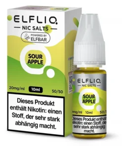 ELFLIQ – Sour Apple – Nikotinsalz Liquid 20 mg/ml