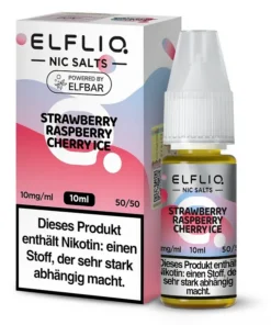 ELFLIQ – Strawberry Raspberry Cherry Ice – Nikotinsalz Liquid 10 mg/ml
