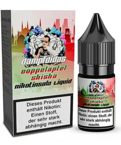 Dampfdidas – Doppelapfel Shisha – Nikotinsalz Liquid – 20mg