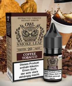 Owl Smoke Leaf – Coffee Tobacco – Nikotinsalz Liquid – 10mg