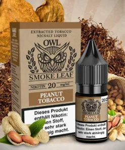 Owl Smoke Leaf – Peanut Tobacco – Nikotinsalz Liquid – 10mg