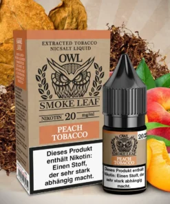 Owl Smoke Leaf – Peach Tobacco – Nikotinsalz Liquid – 10mg
