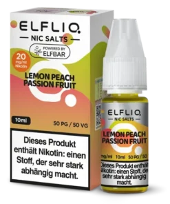 ELFLIQ – Lemon Peach Passion Fruit – Nikotinsalz Liquid 20 mg/ml
