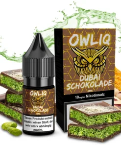 OWLIQ – Dubai Schokolade – Nikotinsalz Liquid – 10mg