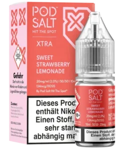 Pod Salt X – Sweet Strawberry Lemonade – Nikotinsalz – 10mg