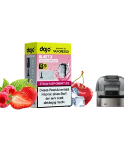 Vaporesso Dojo Blast X Pod Strawberry Rasp. Cherry Ice 20mg Nikotinsalz 10ml